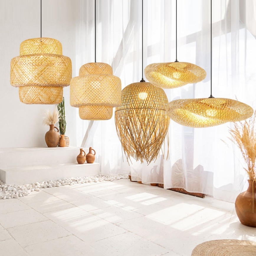 Stropna svetilka BOHO HILO 1xE27/40W/230V premer 80 cm