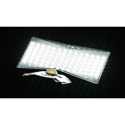 LED Solarna stenska svetilka s senzorjem LED/2,6W/5,5V IP65 črna