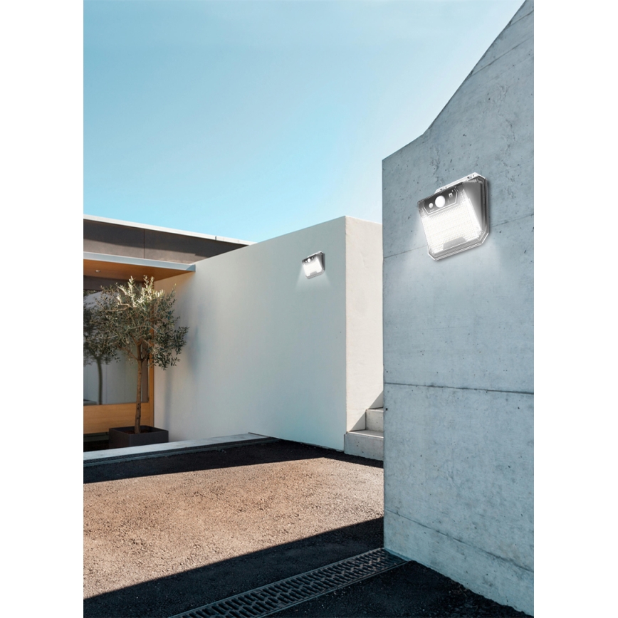 LED Solarna stenska svetilka s senzorjem LED/3W/5,5V IP65