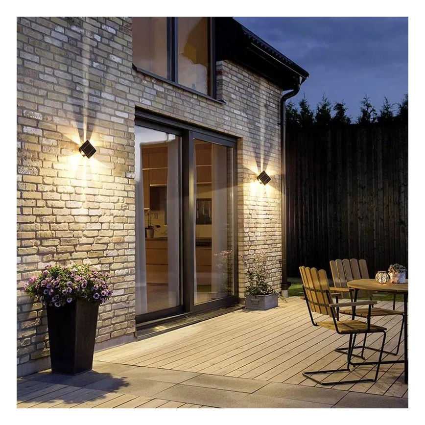 LED Solarna stenska svetilka s senzorjem LED/2W/5V IP54