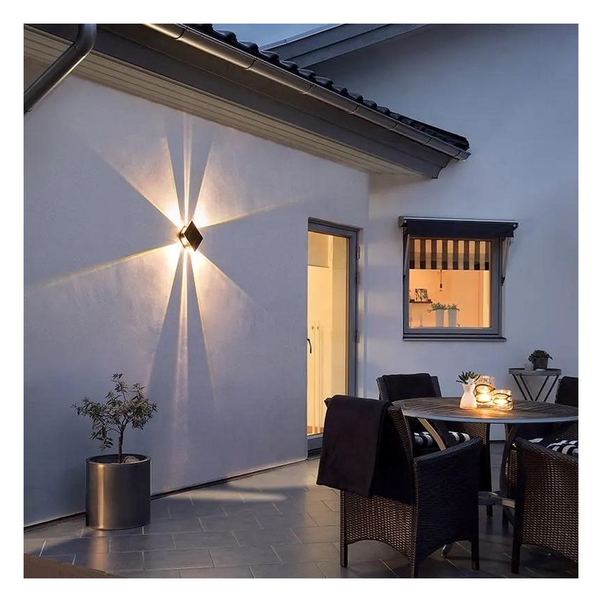 LED Solarna stenska svetilka s senzorjem LED/2W/5V IP54