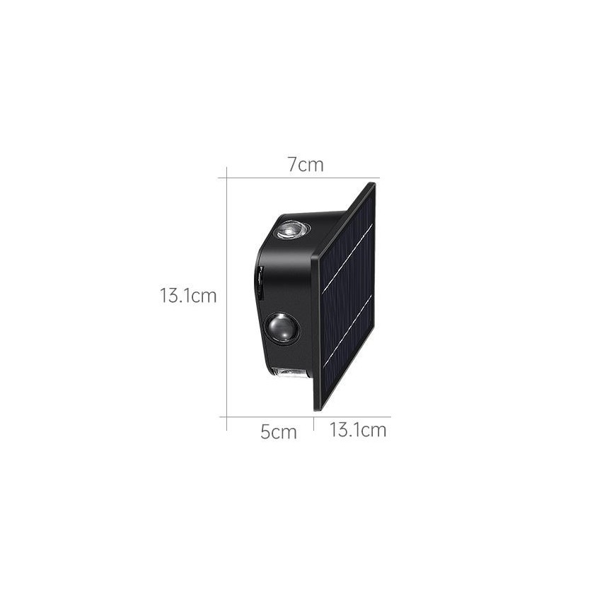 LED Solarna stenska svetilka s senzorjem LED/2W/5V IP54