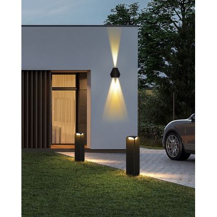 LED Solarna stenska svetilka s senzorjem LED/2W/5V IP54 1300 mAh