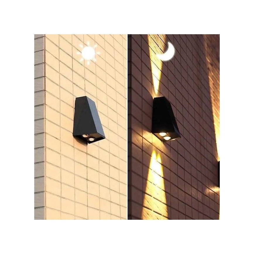 LED Solarna stenska svetilka s senzorjem LED/2W/5V IP54