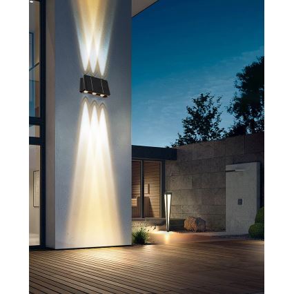 LED Solarna stenska svetilka s senzorjem LED/2W/5V IP54 1300 mAh