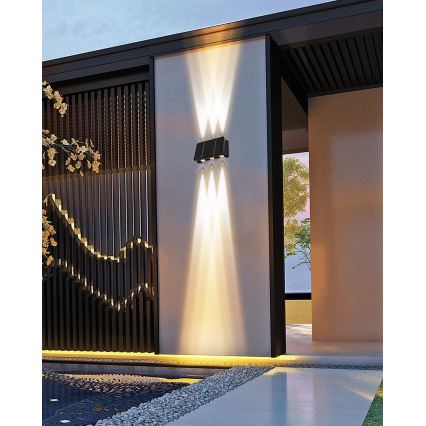 LED Solarna stenska svetilka s senzorjem LED/2W/5V IP54 1300 mAh