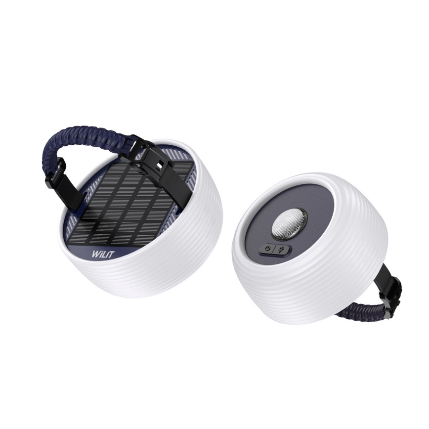 LED RGB Prenosna solarna polnilna svetilka z LED veriga LED/10W/5V 3600 mAh IP65 3600 mAh