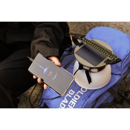 LED RGB Prenosni solarna polnilna svetilka z LED veriga LED/10W/5V 3600 mAh IP65 3600 mAh