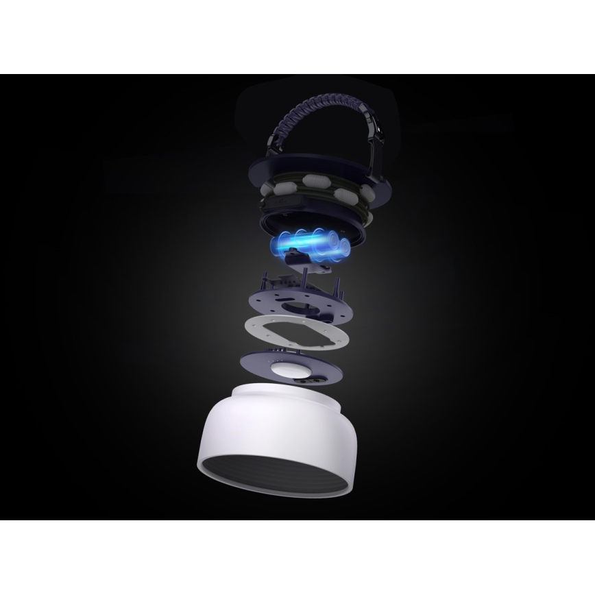 LED RGB Prenosni solarna polnilna svetilka z LED veriga LED/10W/5V 3600 mAh IP65 3600 mAh