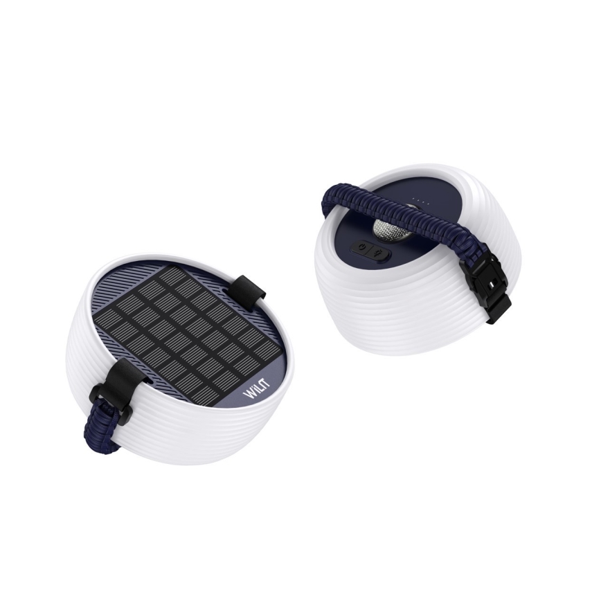 LED RGB Prenosni solarna polnilna svetilka z LED veriga LED/10W/5V 3600 mAh IP65 3600 mAh
