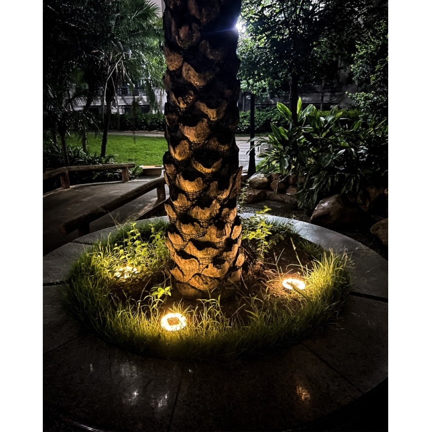 SET 4x LED Zunanja solarna razsvetljava s senzorjem LED/0,048W/2V IP68 600 mAh