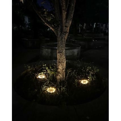 SET 4x LED Zunanja solarna razsvetljava s senzorjem LED/0,048W/2V IP68 600 mAh