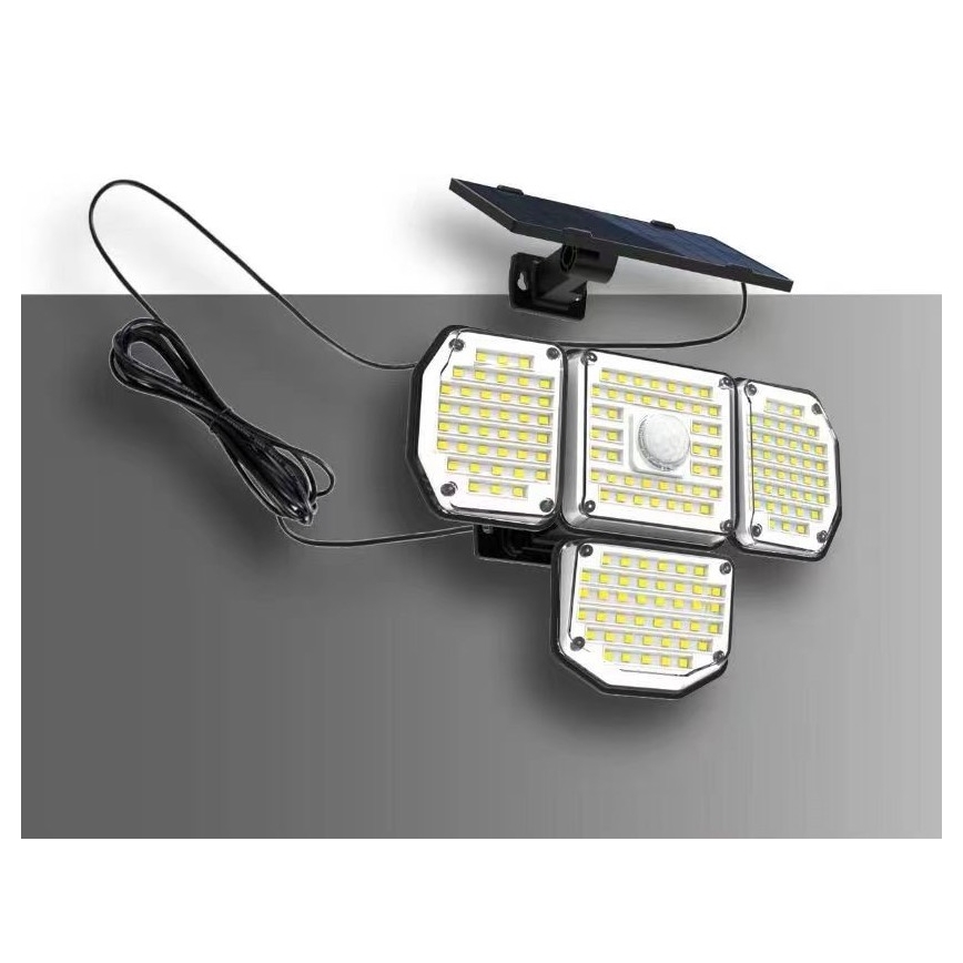 LED Solarna stenska svetilka s senzorjem LED/5W/5,5V 3000K/6500K IP44