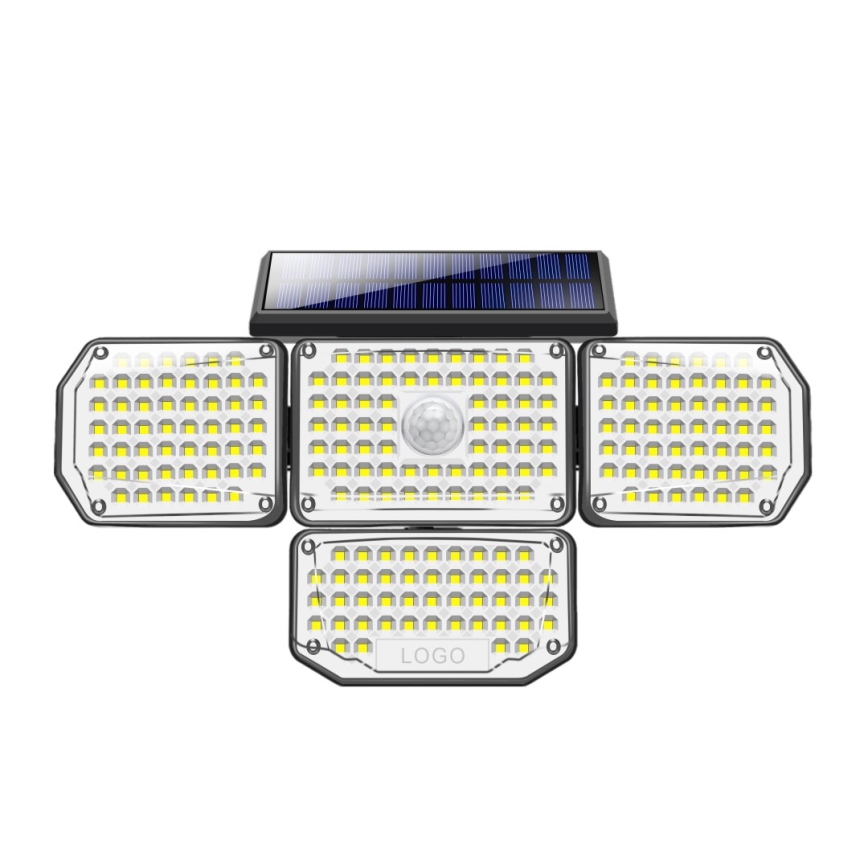 LED Solarna stenska svetilka s senzorjem LED/5W/5,5V 3000K/6500K IP44