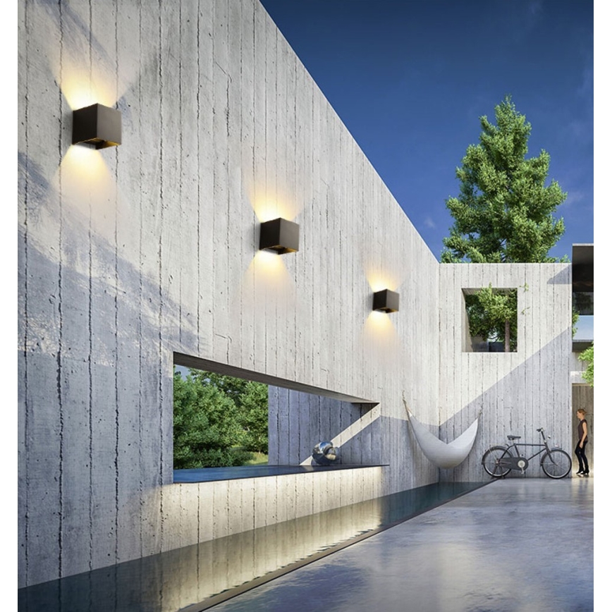 Immax 08510L - Zunanja stenska LED svetilka DICE LED/6W/230V 3000K IP65