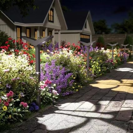 LED sončna svetilka s senzorjem SUN BUTTERFLY LED/1,5W/3,7V 3000/6000K IP65 1500 mAh