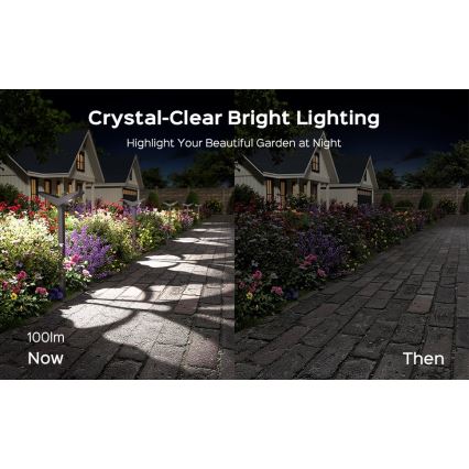 LED sončna svetilka s senzorjem SUN BUTTERFLY LED/1,5W/3,7V 3000/6000K IP65 1500 mAh