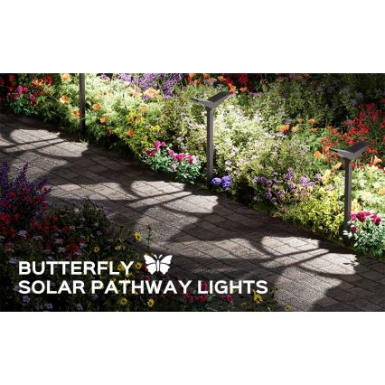 LED sončna svetilka s senzorjem SUN BUTTERFLY LED/1,5W/3,7V 3000/6000K IP65 1500 mAh