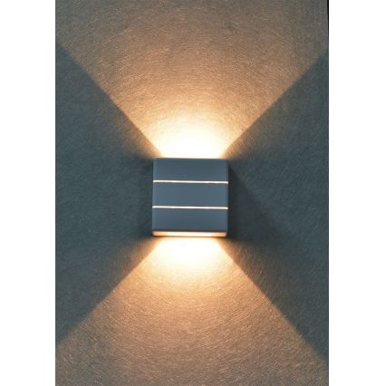 LED zunanja stenska svetilka LUXLINE 6W/230V 3000K IP54 bela