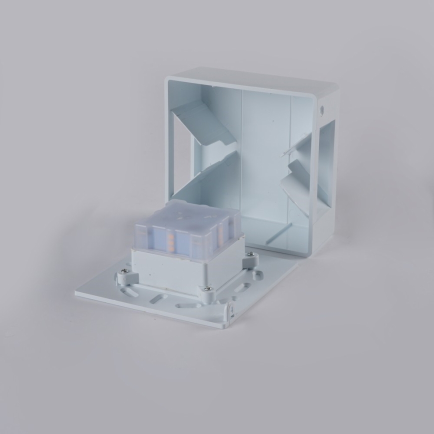 LED zunanja stenska svetilka LUXLINE 6W/230V 3000K IP54 bela