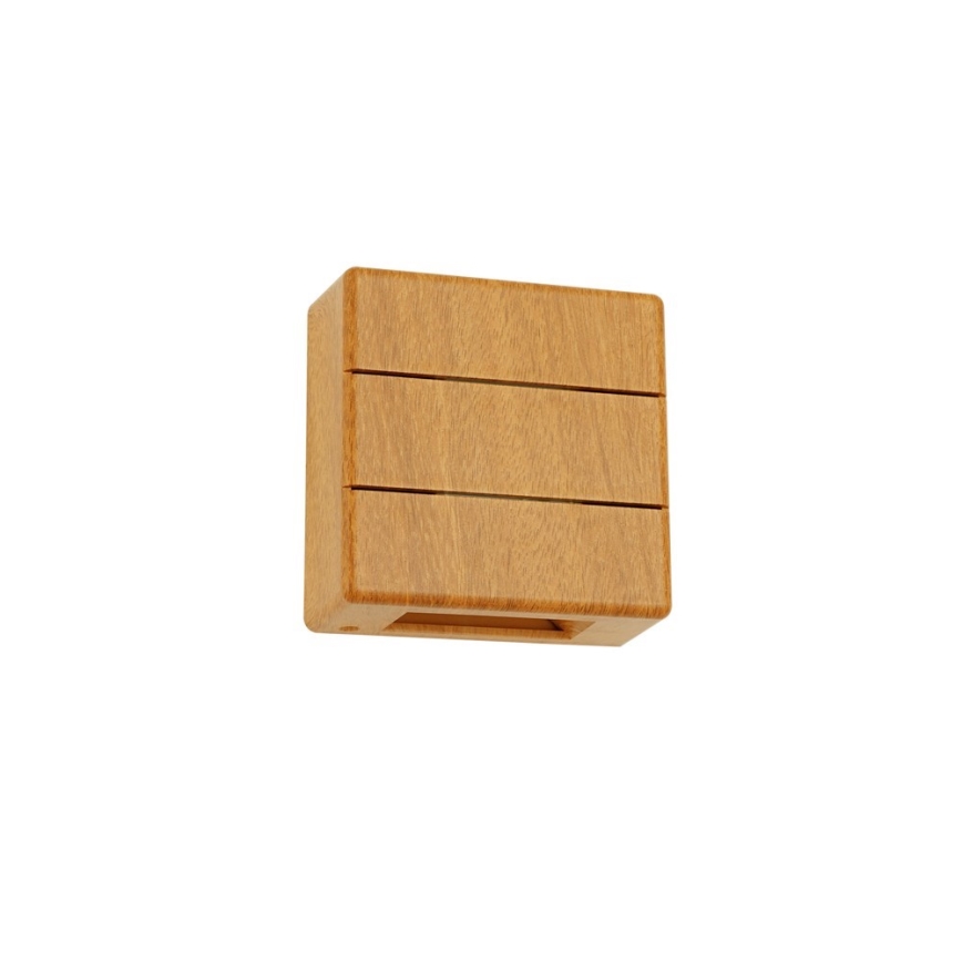 LED zunanja stenska svetilka LUXLINE LED/6W/230V 3000K IP54 hrast