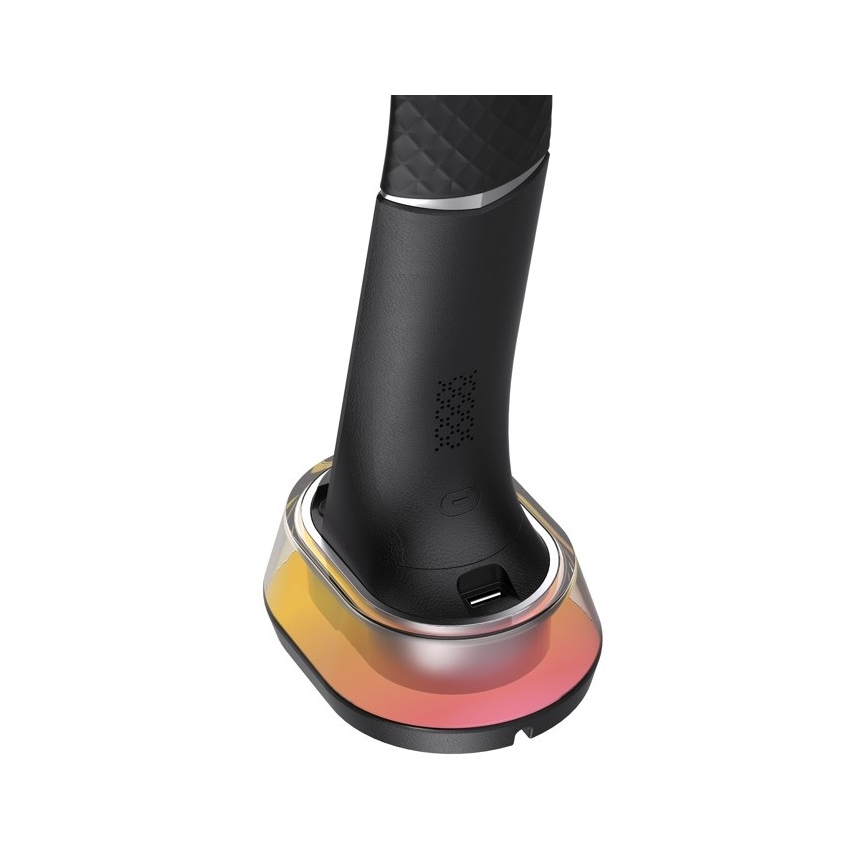 LED RGB Zatemnitvena namizna svetilka z brezžičnim polnjenjem CORELLA LED/7W/12/230V črna