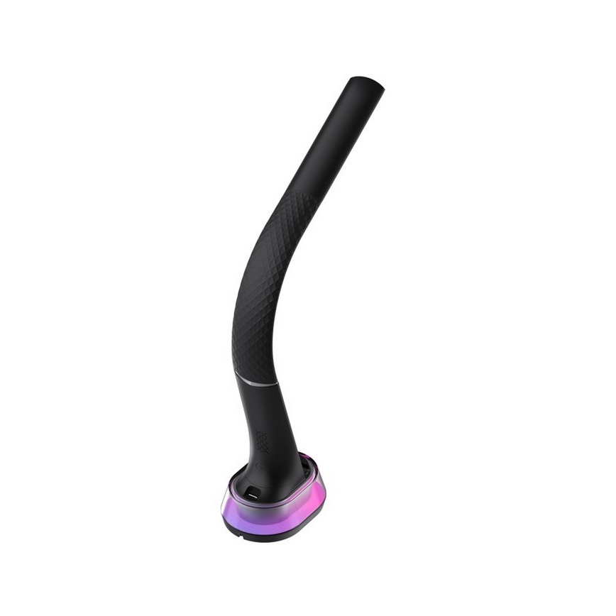 LED RGB Zatemnitvena namizna svetilka z brezžičnim polnjenjem CORELLA LED/7W/12/230V črna