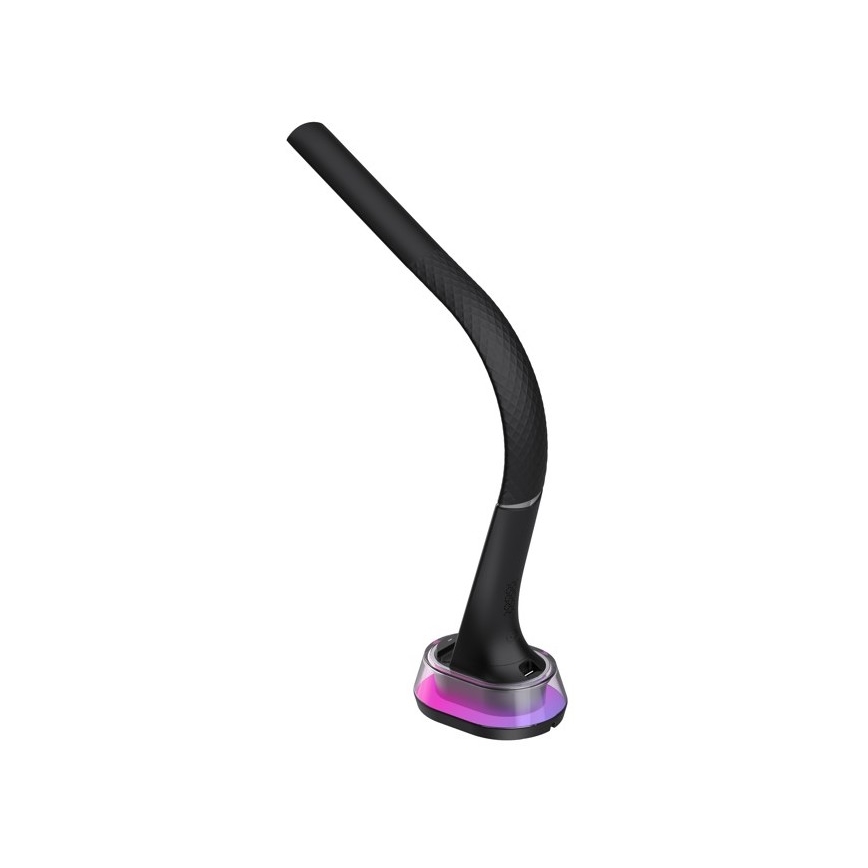 LED RGB Zatemnitvena namizna svetilka z brezžičnim polnjenjem CORELLA LED/7W/12/230V črna