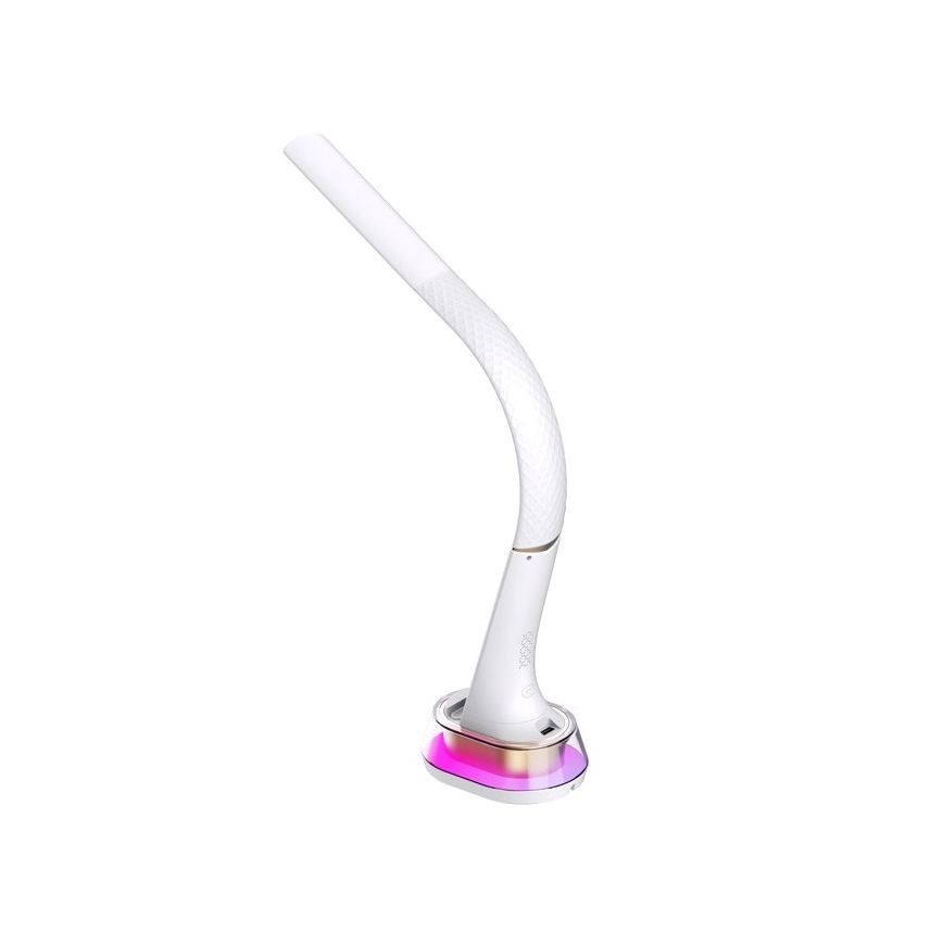 LED RGB Zatemnitvena namizna svetilka z brezžičnim polnjenjem CORELLA LED/7W/12/230V bela
