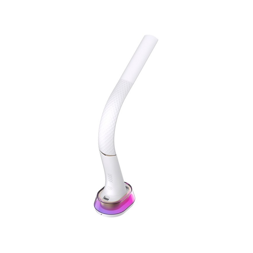 LED RGB Zatemnitvena namizna svetilka z brezžičnim polnjenjem CORELLA LED/7W/12/230V bela