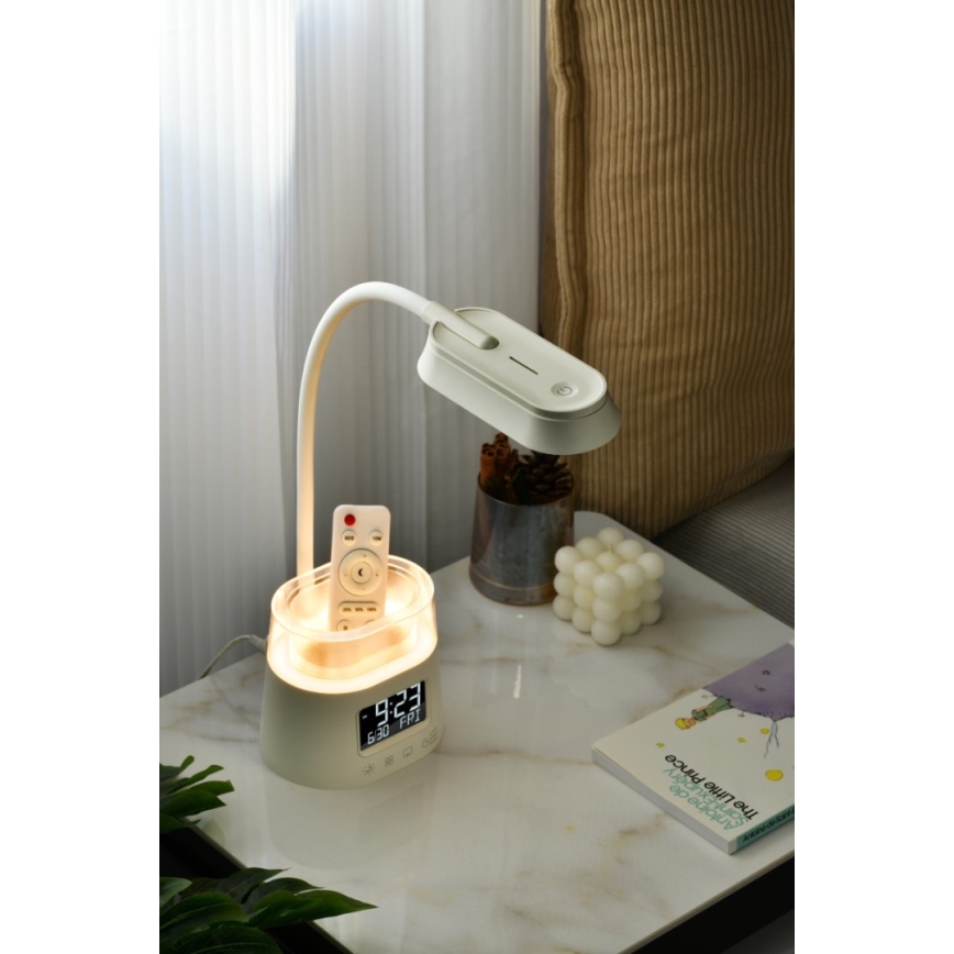 LED RGBW Zatemnitvena namizna svetilka s pencil holder FALCON LED/10W/5V