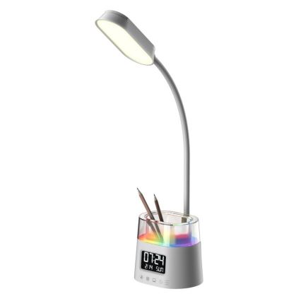 LED RGBW Zatemnitvena namizna svetilka s pencil holder FALCON LED/10W/5V