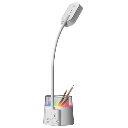 LED RGBW Zatemnitvena namizna svetilka s pencil holder FALCON LED/10W/5V