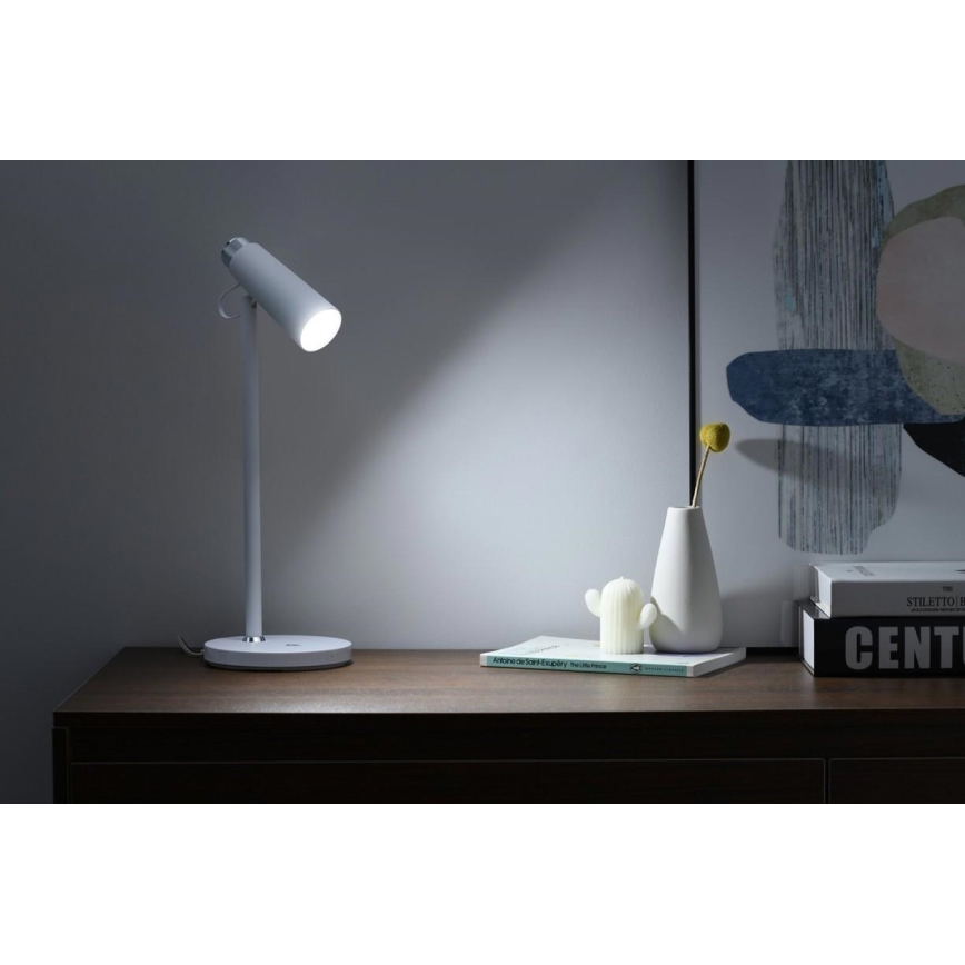 LED Zatemnitvena namizna svetilka z brezžični Qi polnjenje TIT LED/12W/230V bela