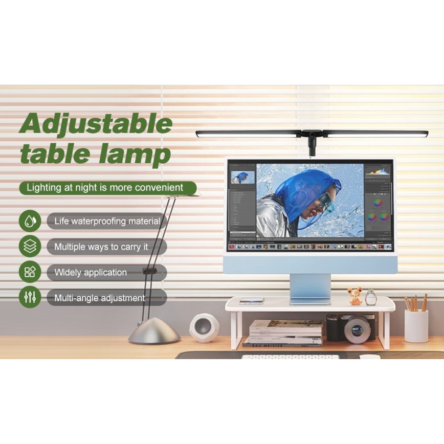 LED Fleksibilna zatemnitvena osvetlitev monitorja OFFICE LED/24W/230V 2700-6300K CRI 95