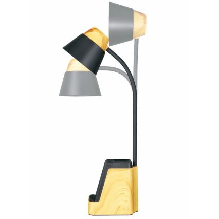 LED+CCT Zatemnjevalna namizna svetilka z brezžičnim polnjenjem QI IDEAL LED/8W/230V 2700/4000/5000K bež