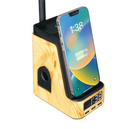 LED+CCT Zatemnjevalna namizna svetilka z brezžičnim polnjenjem QI IDEAL LED/8W/230V 2700/4000/5000K bež