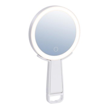 Immax 09103L - LED+CCT zatemnjivo kozmetično ogledalo SWEET LED/3W/5V bela