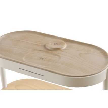 Zatemnjiva LED namizna svetilka z budilko in polnjenjem TRIPLE DOCK LED/1,5W/5V