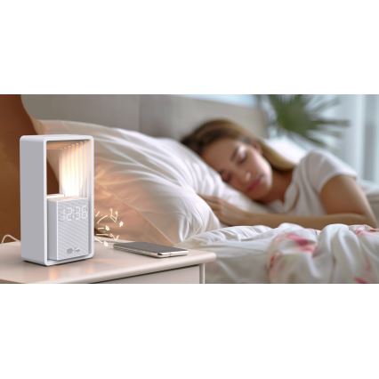LED namizna svetilka z budilko in polnjenjem CALM LED/3,5W/5V