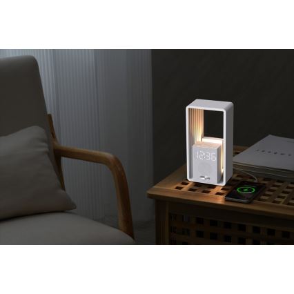 LED namizna svetilka z budilko in polnjenjem CALM LED/3,5W/5V