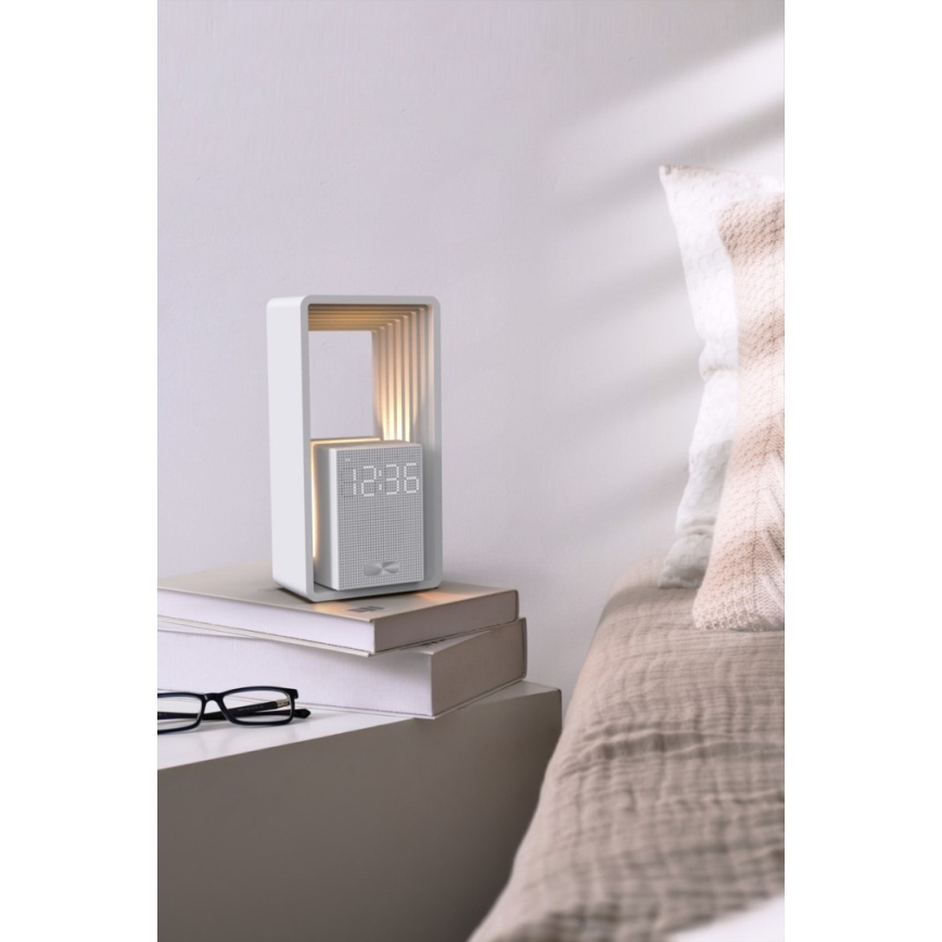 LED namizna svetilka z budilko in polnjenjem CALM LED/3,5W/5V
