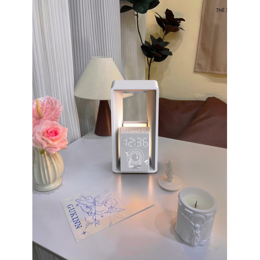 LED namizna svetilka z budilko in polnjenjem CALM LED/3,5W/5V