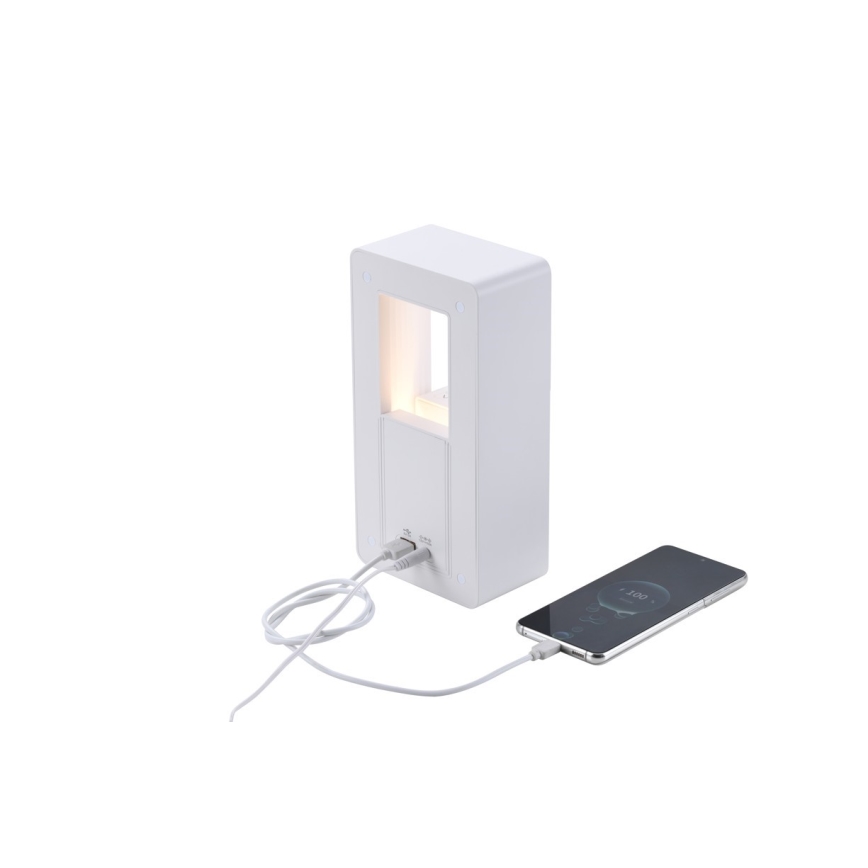 LED namizna svetilka z budilko in polnjenjem CALM LED/3,5W/5V