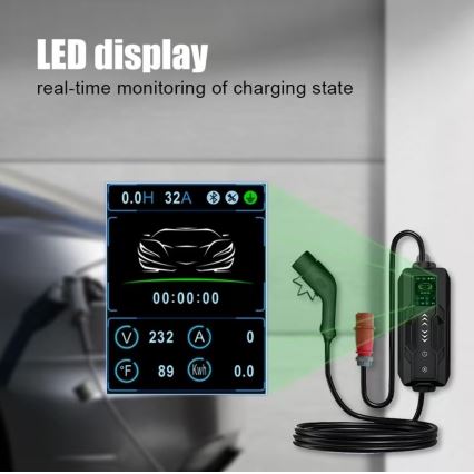 Immax - EV potovalna polnilna postaja za električne avtomobile AC Type 2 32A/380V 22kW 5m + kovček