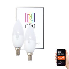 Immax NEO 07002B - KOMPLET 2x LED Zatemnitvena žarnica E14/5W/230V ZigBee 2700K Tuya