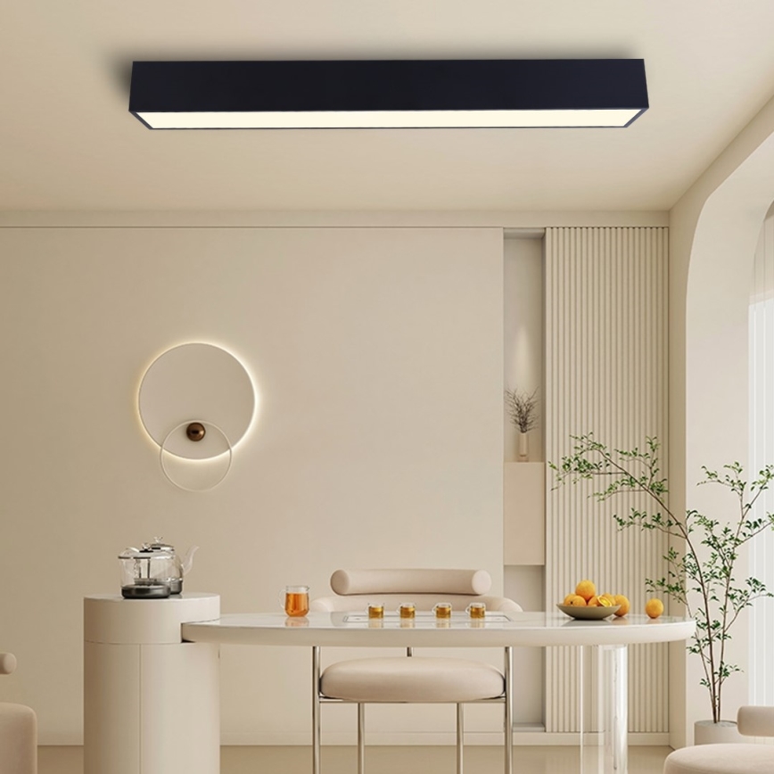 Immax NEO 07074-90 - LED Zatemnitvena stropna svetilka CANTO LED/50W/230V črna Tuya + Daljinski upravljalnik