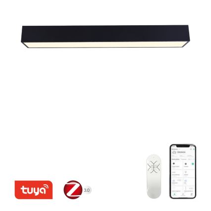 Immax NEO 07074-90 - LED Zatemnitvena stropna svetilka CANTO LED/50W/230V črna Tuya + Daljinski upravljalnik