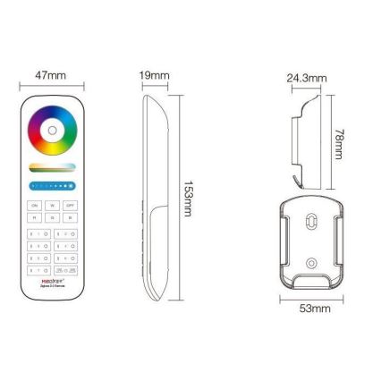 Immax NEO 07087-3 - Univerzalni daljinski upravljalnik RGB+CCT MiBOXER Tuya