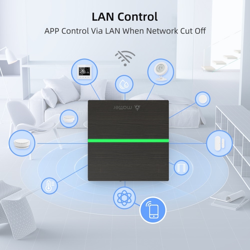 Immax NEO 07117-5 - Pametni MATTER BRIDGE Zigbee 3.0 230V Tuya Wi-Fi